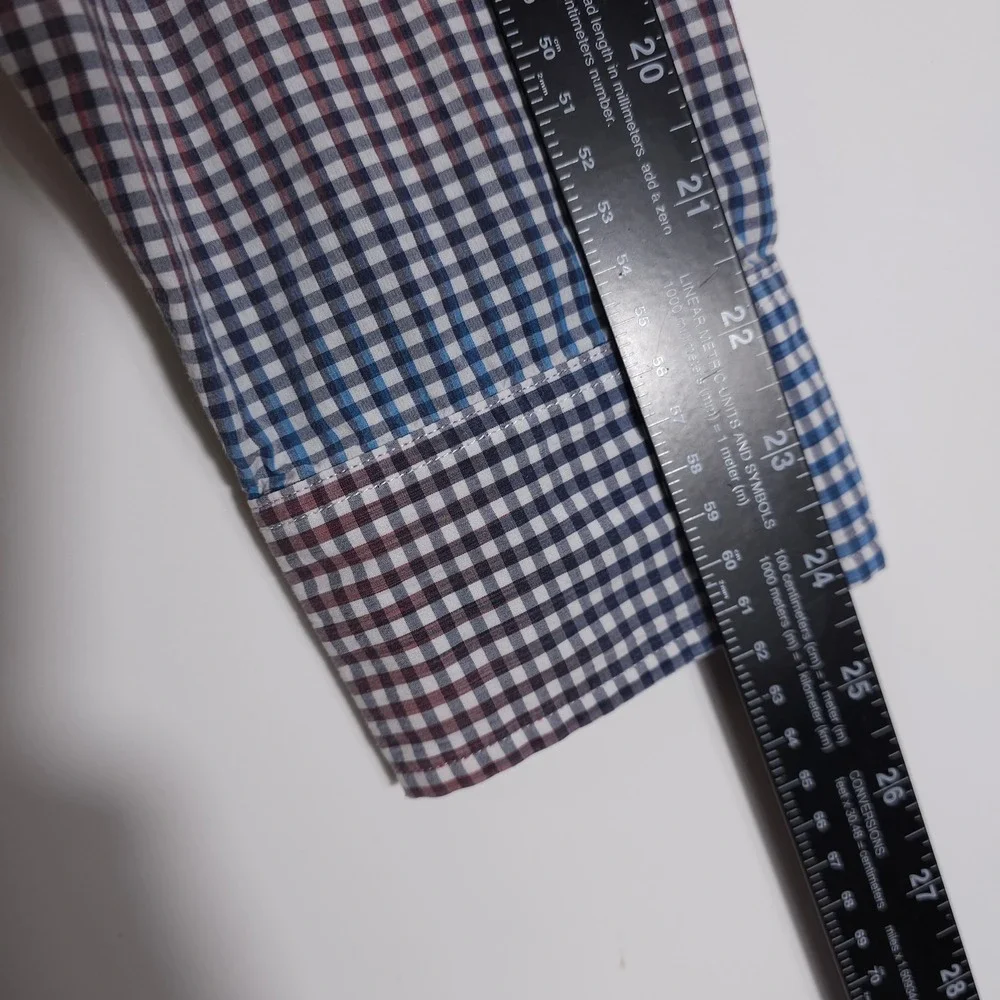 Vintage Tommy Bahama Shirt Mens L Multi Gingham Check Long Sleeve Coastal Casual - Picture 8 of 8